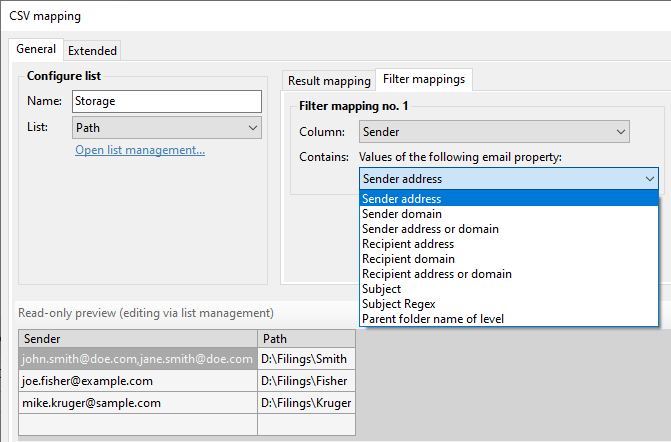 Make filter assignment