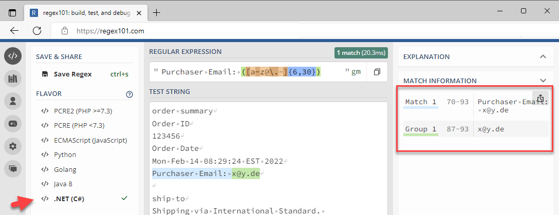 Regex - hints and tools