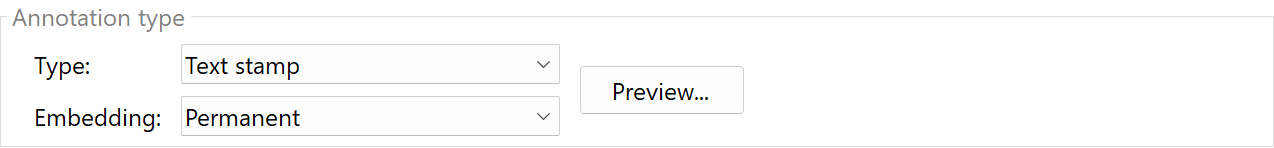 Choose embedding mode