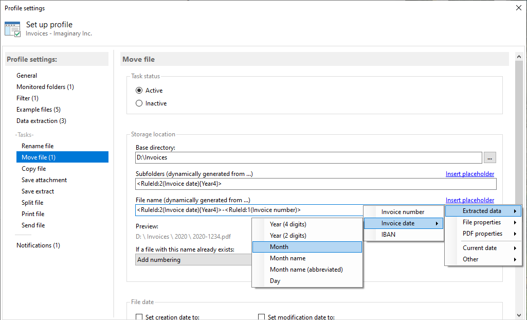 use extracted document data