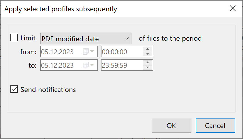 Evaluate forms of a time period