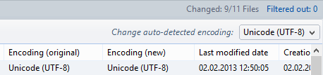 Correct the auto-detected encoding